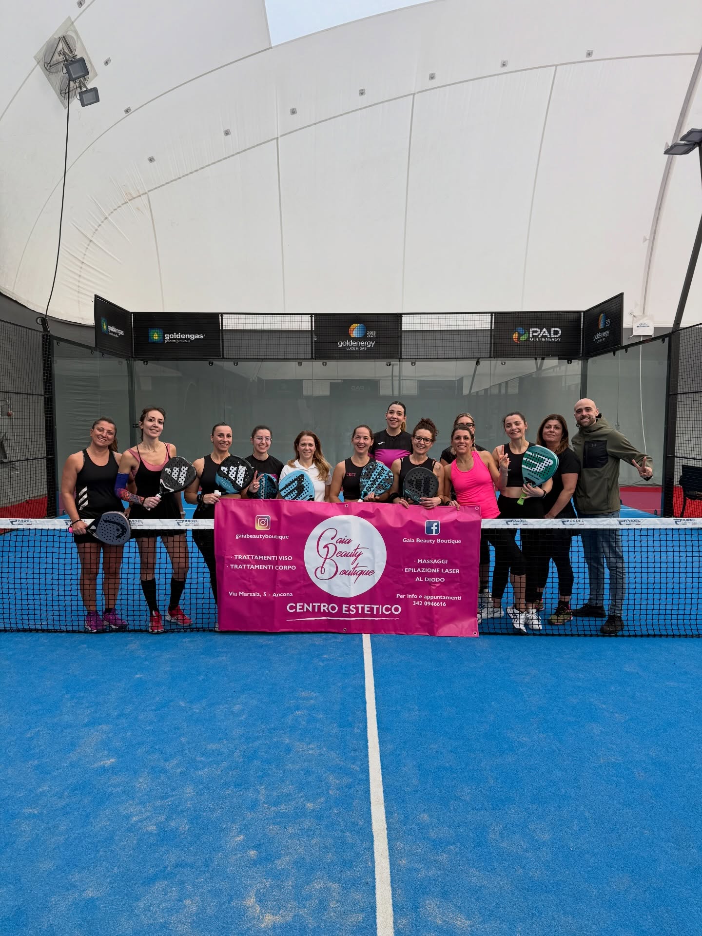 Evento padel sostenuto da Gaia Beauty Boutique